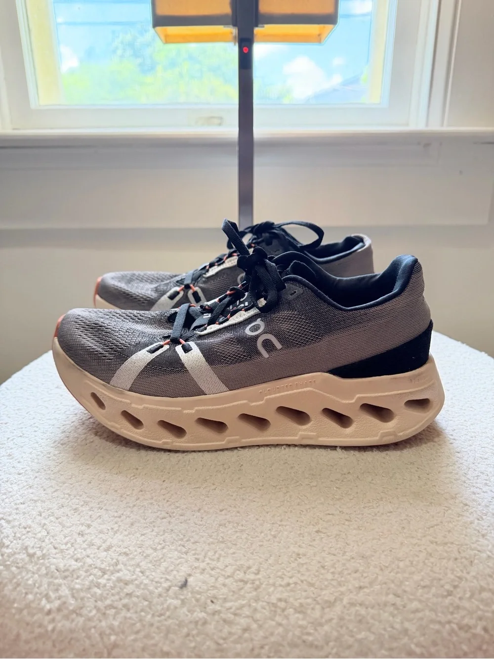 On Cloudeclipse Women's 8.5 Running Shoes Fade Sand 3WD30092317 Excellent